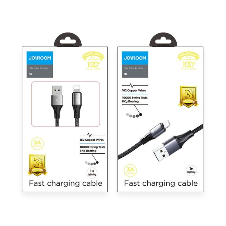 JOYROOM S-1530N1 N1 Series 1.5m 3A USB to USB-C / Type-C Data Sync Charge Cable (Black) - USB-C & Type-C Cable by JOYROOM | Online Shopping South Africa | PMC Jewellery