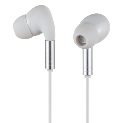 520 3.5mm Plug In-ear Wired Wire-control Earphone with Silicone Earplugs, Cable Length: 1.2m(Silver) - Normal Style Earphone by PMC Jewellery | Online Shopping South Africa | PMC Jewellery