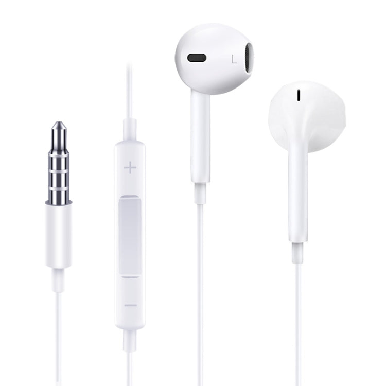 JOYROOM JR-EP1 1.2m 3.5mm Plug Wire Control In-Ear Earphone(White) - In Ear Wired Earphone by JOYROOM | Online Shopping South Africa | PMC Jewellery