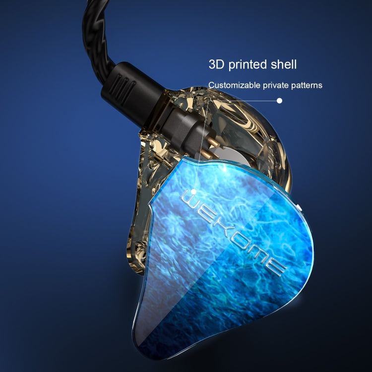 WK Y25 Amber Bluetooth + 3.5mm Elbow Plug Dual-purpose Ear-mounted Wired Earphone (Blue) - In Ear Wired Earphone by WK | Online Shopping South Africa | PMC Jewellery