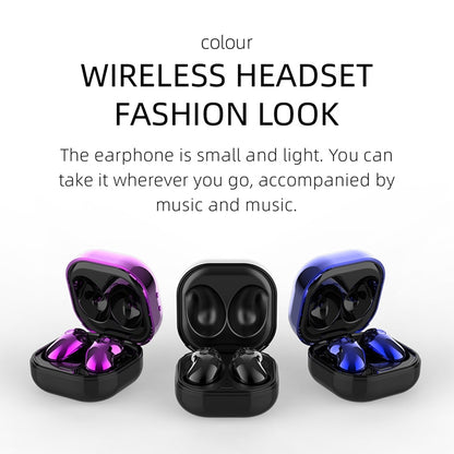 S6 Plus Bluetooth 5.0 TWS Touch Digital Display Mini Clock True Wireless Bluetooth Earphone with Charging Box(Purple) - TWS Earphone by PMC Jewellery | Online Shopping South Africa | PMC Jewellery