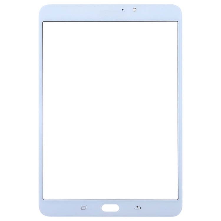 For Galaxy Tab S2 8.0 / T713 Front Screen Outer Glass Lens (White) - Outer Glass Lens by PMC Jewellery | Online Shopping South Africa | PMC Jewellery