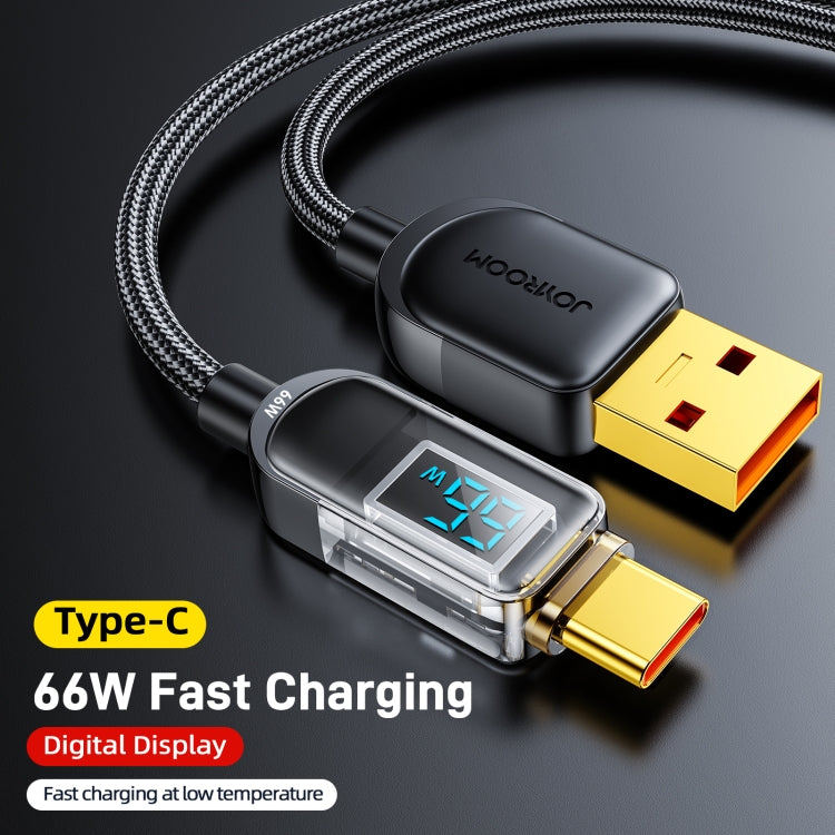 JOYROOM S-AC066A4 66W USB-A to USB-C / Type-C Digital Display Fast Charging Data Cable, Cable Length:1.2m - USB-C & Type-C Cable by JOYROOM | Online Shopping South Africa | PMC Jewellery