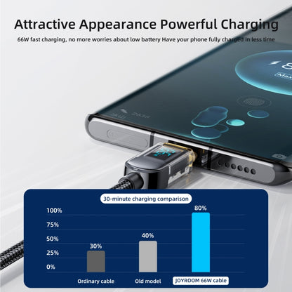 JOYROOM S-AC066A4 66W USB-A to USB-C / Type-C Digital Display Fast Charging Data Cable, Cable Length:1.2m - USB-C & Type-C Cable by JOYROOM | Online Shopping South Africa | PMC Jewellery