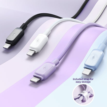 JOYROOM S-AL012A14 Multi-Color Series 2.4A USB to 8 Pin Fast Charging Data Cable, Length:1.2m(White) - Normal Style Cable by JOYROOM | Online Shopping South Africa | PMC Jewellery