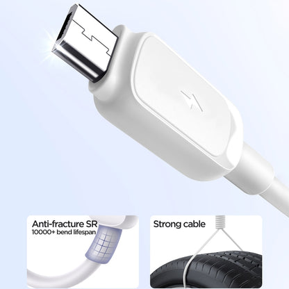 JOYROOM S-AM018A14 Multi-Color Series 2.4A USB to Micro USB Fast Charging Data Cable, Length:1.2m (White) - Micro USB Cable by JOYROOM | Online Shopping South Africa | PMC Jewellery