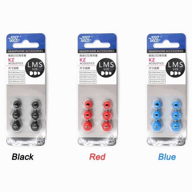 KZ 6 PCS Sound Insulation Noise Cancelling Memory Foam Earbuds Kit for All In-ear Earphone, Size: L & M & S(Blue) - Anti-dust & Ear Caps by KZ | Online Shopping South Africa | PMC Jewellery