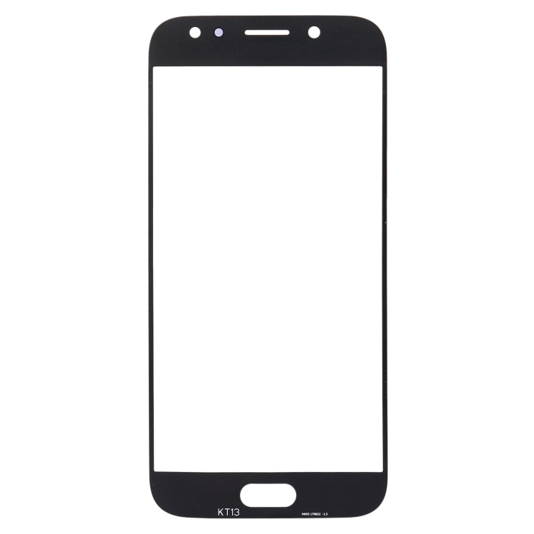 For Galaxy J3 (2017) / J330 Front Screen Outer Glass Lens (Black) - Outer Glass Lens by PMC Jewellery | Online Shopping South Africa | PMC Jewellery