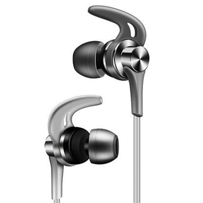 QKZ EQ1 CNC Metal Shark Fin Headphones Sports Music Headphones, Microphone Version (Grey) - In Ear Wired Earphone by QKZ | Online Shopping South Africa | PMC Jewellery