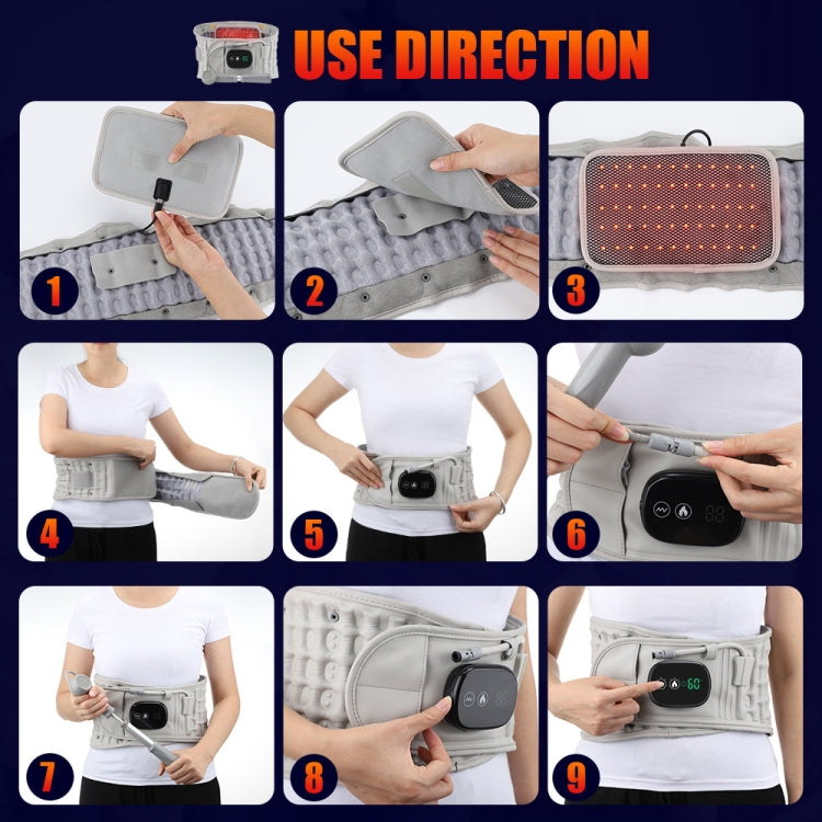 Hailicare Rechargeable Massage Inflatable Belt Warm Electric Heating Belt Without Cloth Bag - Corrector by PMC Jewellery | Online Shopping South Africa | PMC Jewellery