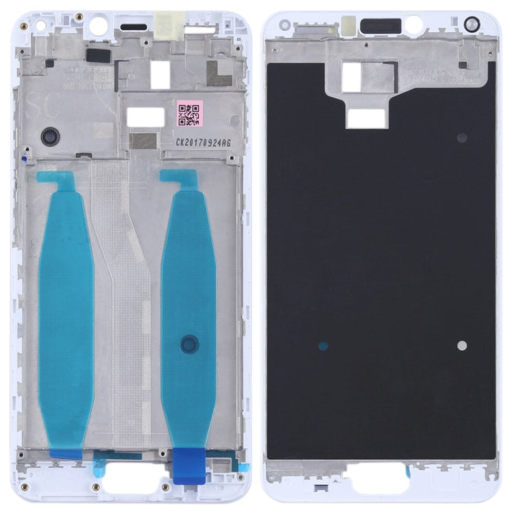 Front Housing LCD Frame Bezel Plate for Asus Zenfone 4 Max ZC554KL X00IS X00ID(White) - Frame Bezel Plate by PMC Jewellery | Online Shopping South Africa | PMC Jewellery