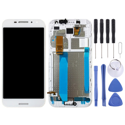 OEM LCD Screen for Vodafone Smart N8 VFD610 Digitizer Full Assembly with Frame（White) - For Vodafone by PMC Jewellery | Online Shopping South Africa | PMC Jewellery