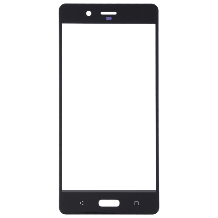 Front Screen Outer Glass Lens for Nokia 8 / N8 TA-1012 TA-1004 TA-1052(Black) - Outer Glass Lens by PMC Jewellery | Online Shopping South Africa | PMC Jewellery