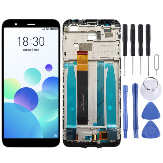 TFT LCD Screen for Meizu M8c / M809L Digitizer Full Assembly with Frame(Black) - LCD Screen by PMC Jewellery | Online Shopping South Africa | PMC Jewellery