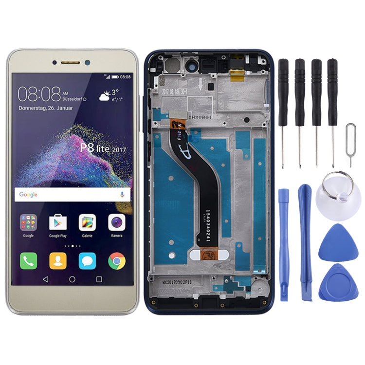 OEM LCD Screen for Huawei P8 Lite (2017) Digitizer Full Assembly with Frame (Gold) - LCD Screen by PMC Jewellery | Online Shopping South Africa | PMC Jewellery