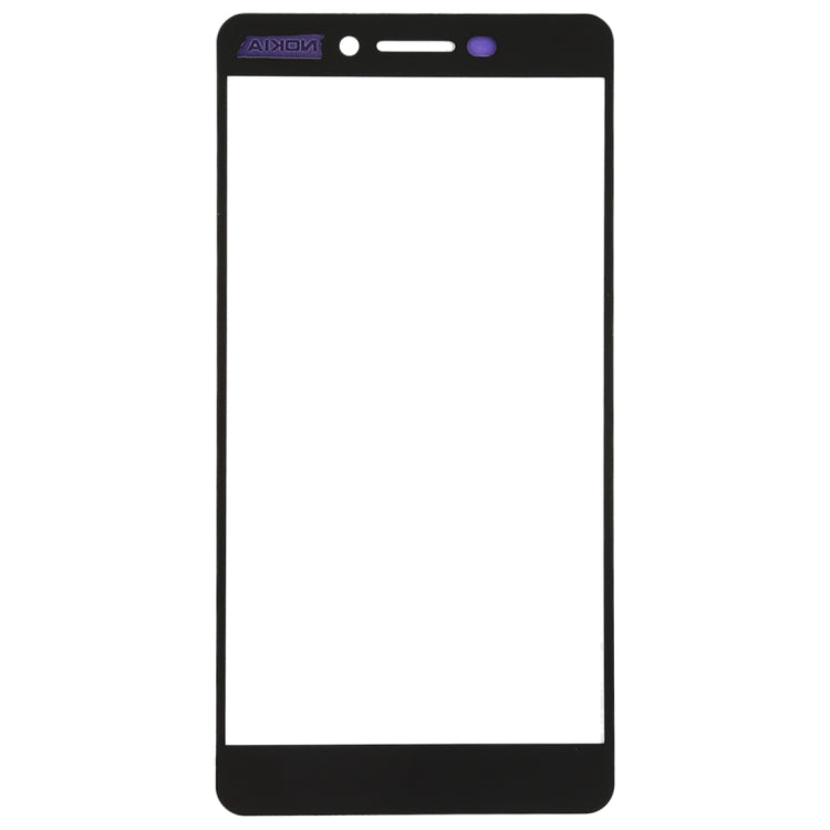 Front Screen Outer Glass Lens for Nokia 6 (2nd Gen)(Black) - Outer Glass Lens by PMC Jewellery | Online Shopping South Africa | PMC Jewellery