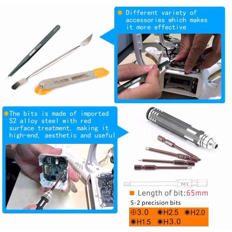 JAKEMY JM-P14 Welding Repair Tools Set Toolbox Bag Wire Stripper Pliers Screwdriver, US Plug - Tool Kits by JIAFA | Online Shopping South Africa | PMC Jewellery