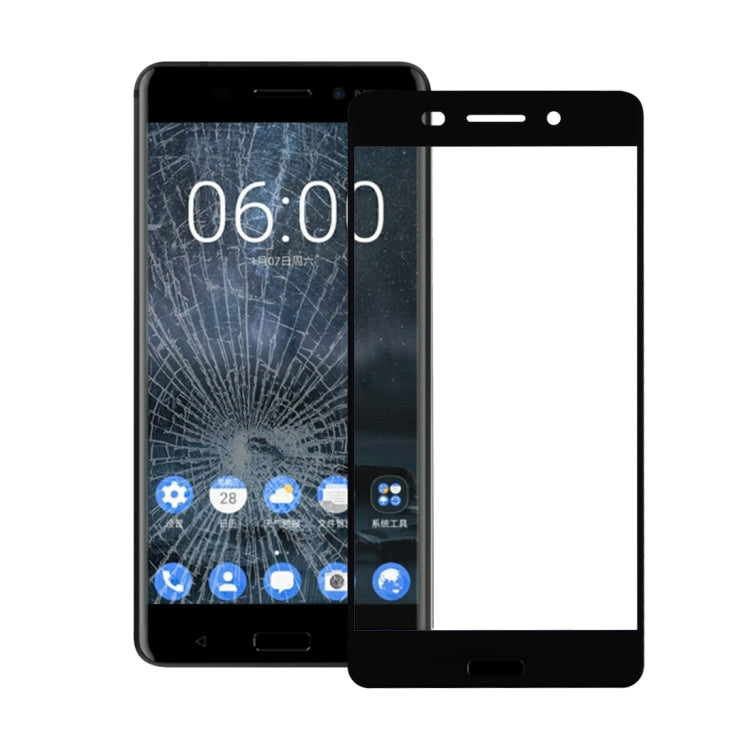 Front Screen Outer Glass Lens for Nokia 6(Black) - Touch Panel by PMC Jewellery | Online Shopping South Africa | PMC Jewellery