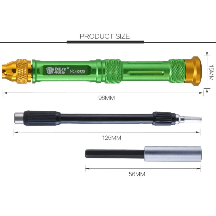 BEST BST-8928 Screwdriver Magnetic Bit Driver Kit 63 in 1 Professional Screwdrivers Set - Screwdriver Set by BEST | Online Shopping South Africa | PMC Jewellery