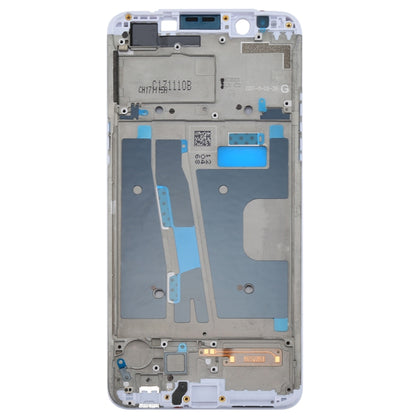 For OPPO A73 / F5 Front Housing LCD Frame Bezel Plate  (White) - Frame Bezel Plate by PMC Jewellery | Online Shopping South Africa | PMC Jewellery