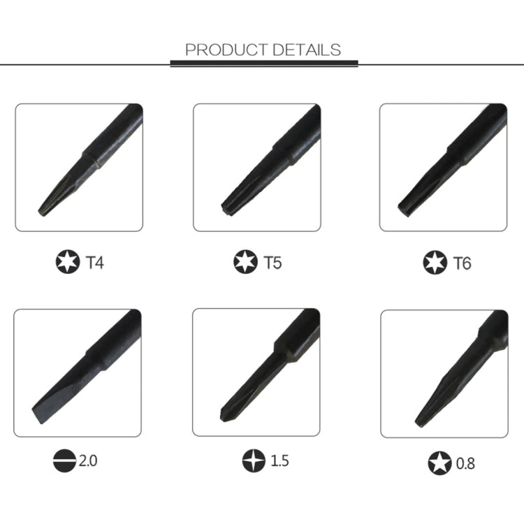 6 in 1 Precision Screwdriver Set Magnetic Electronic Screwdrivers Set for Mobile Phone Notebook Laptop Tablet - Screwdriver Set by BEST | Online Shopping South Africa | PMC Jewellery