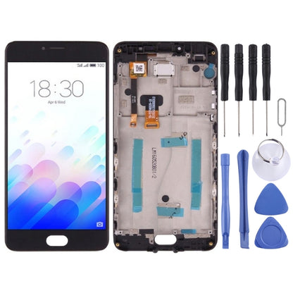 TFT LCD Screen for Meizu M3 Note / Meilan Note 3 CN Digitizer Full Assembly with Frame(Black) - LCD Screen by PMC Jewellery | Online Shopping South Africa | PMC Jewellery