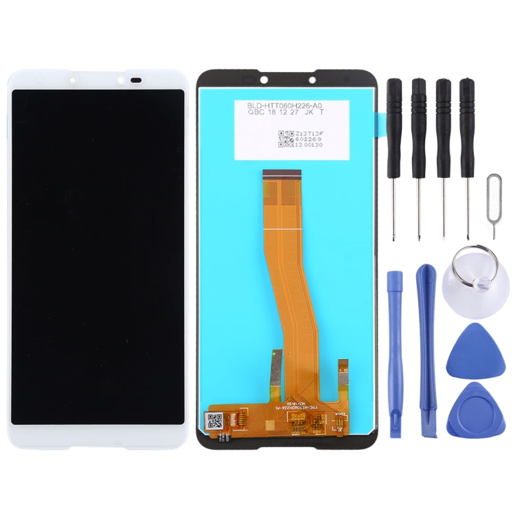 TFT LCD Screen for Wiko Y70 with Digitizer Full Assembly (White) - For Wiko by PMC Jewellery | Online Shopping South Africa | PMC Jewellery