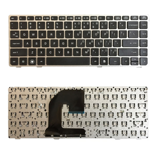 US Version Keyboard with Silver Frame for HP EliteBook 8470B 8470P 8470 8460 8460p 8460w ProBook 6460 6460b 6470 - Replacement Keyboards by PMC Jewellery | Online Shopping South Africa | PMC Jewellery