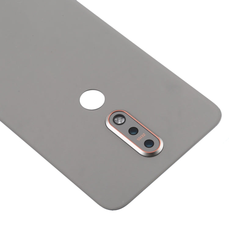 Battery Back Cover for Nokia 7.1(Silver) - Back Cover by PMC Jewellery | Online Shopping South Africa | PMC Jewellery