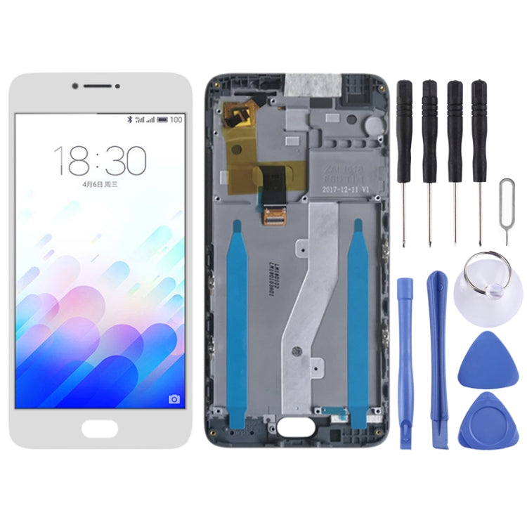 TFT LCD Screen for Meizu M3 Note (International Version)M681H M681Q Digitizer Full Assembly with Frame(White) - LCD Screen by PMC Jewellery | Online Shopping South Africa | PMC Jewellery