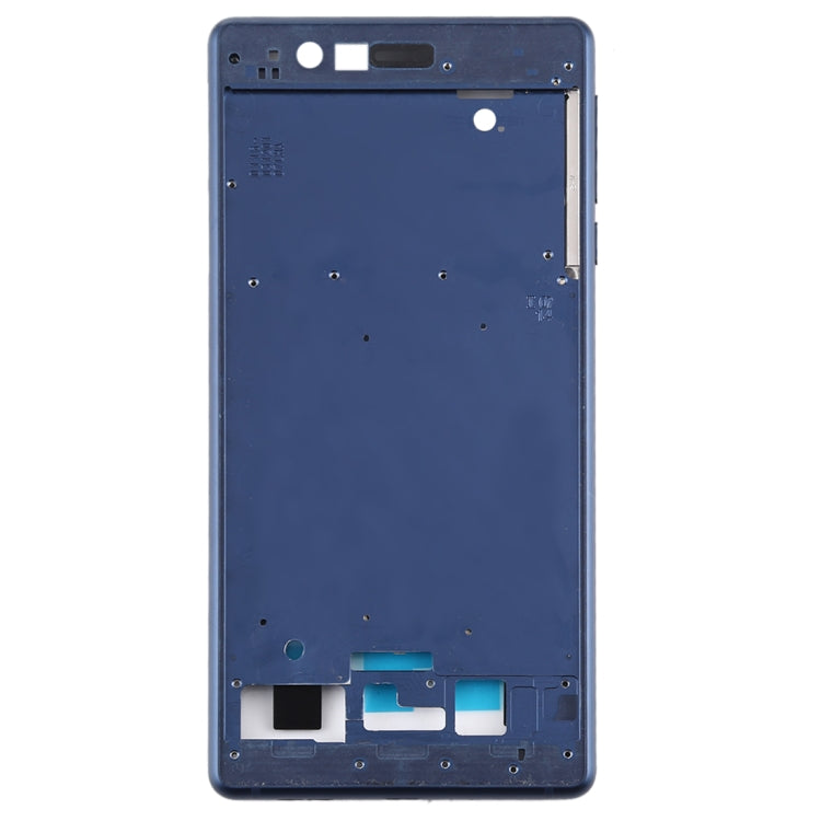 Front Housing LCD Frame Bezel Plate for Nokia 3 / TA-1020 TA-1028 TA-1032 TA-1038 (Blue) - Full Housing Cover by PMC Jewellery | Online Shopping South Africa | PMC Jewellery