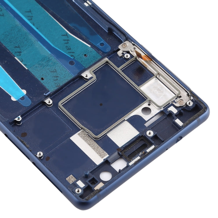 Front Housing LCD Frame Bezel Plate for Nokia 3 / TA-1020 TA-1028 TA-1032 TA-1038 (Blue) - Full Housing Cover by PMC Jewellery | Online Shopping South Africa | PMC Jewellery