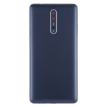 Battery Back Cover with Camera Lens & Side Keys for Nokia 8 / N8 TA-1012 TA-1004 TA-1052(Blue) - Back Cover by PMC Jewellery | Online Shopping South Africa | PMC Jewellery