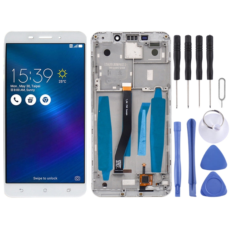 OEM LCD Screen for Asus ZenFone 3 Laser ZC551KL Z01BD Digitizer Full Assembly with Frame（White) - LCD Screen by PMC Jewellery | Online Shopping South Africa | PMC Jewellery