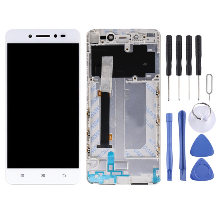 OEM LCD Screen for Lenovo S90 S90-T S90-U S90-A Digitizer Full Assembly with Frame (White) - LCD Screen by PMC Jewellery | Online Shopping South Africa | PMC Jewellery