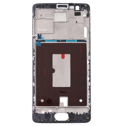 For OnePlus 3 / 3T / A3003 / A3000 / A3100 Front Housing LCD Frame Bezel Plate (Black) - Frame Bezel Plate by PMC Jewellery | Online Shopping South Africa | PMC Jewellery