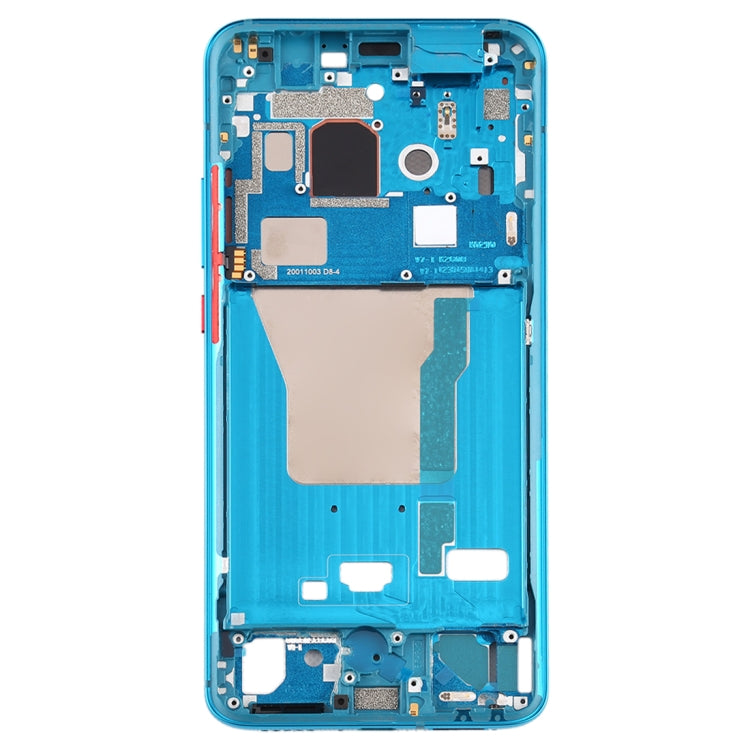 Front Housing LCD Frame Bezel Plate With Side Keys for Xiaomi Redmi K30 Pro (Blue) - Frame Bezel Plate by PMC Jewellery | Online Shopping South Africa | PMC Jewellery