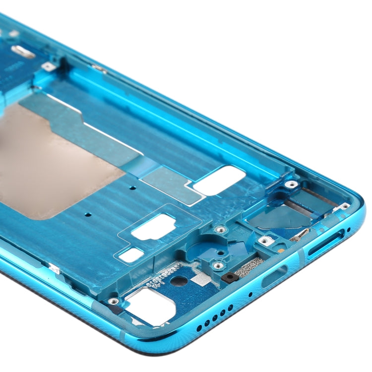 Front Housing LCD Frame Bezel Plate With Side Keys for Xiaomi Redmi K30 Pro (Blue) - Frame Bezel Plate by PMC Jewellery | Online Shopping South Africa | PMC Jewellery