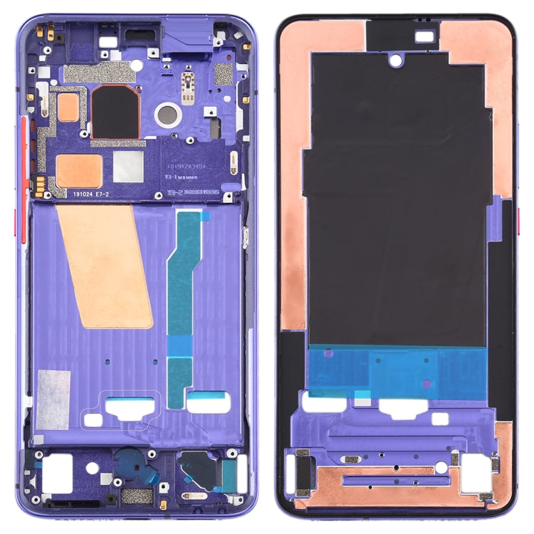 Front Housing LCD Frame Bezel Plate With Side Keys for Xiaomi Redmi K30 Pro (Purple) - Frame Bezel Plate by PMC Jewellery | Online Shopping South Africa | PMC Jewellery