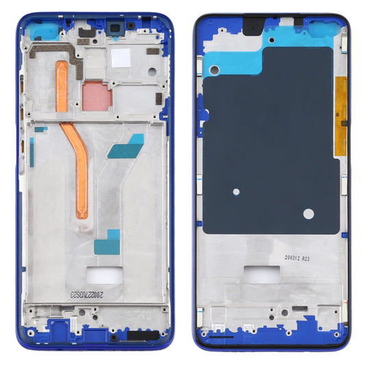 Front Housing LCD Frame Bezel Plate for Xiaomi Redmi K30, 4G Version (Blue) - Frame Bezel Plate by PMC Jewellery | Online Shopping South Africa | PMC Jewellery