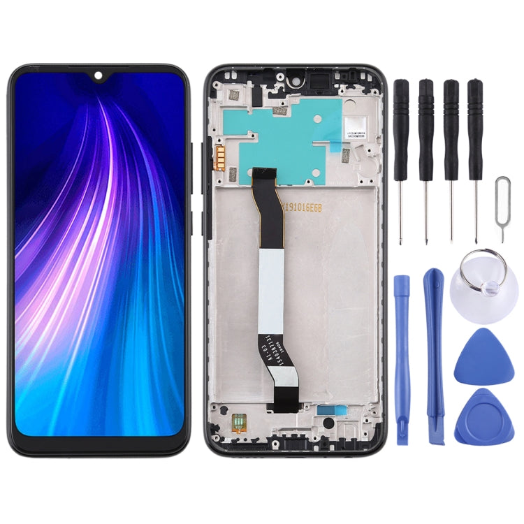 TFT LCD Screen for Xiaomi Redmi Note 8 Digitizer Full Assembly with Frame(Black) - LCD Screen by PMC Jewellery | Online Shopping South Africa | PMC Jewellery