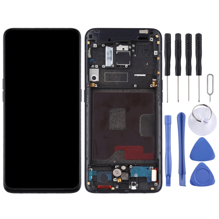 Original LCD Screen for OPPO Reno / Reno 5G Digitizer Full Assembly with Frame (Black) - LCD Screen by PMC Jewellery | Online Shopping South Africa | PMC Jewellery