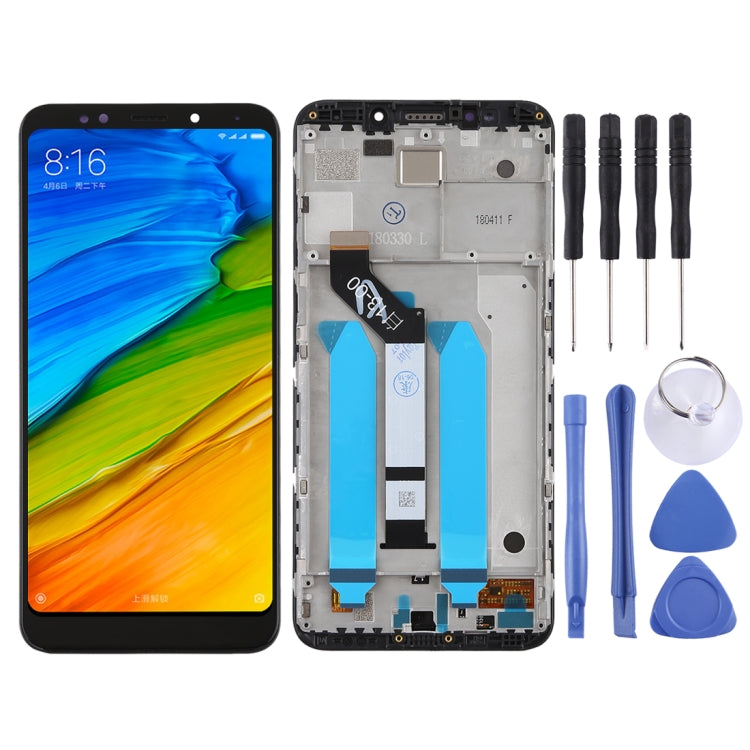 TFT LCD Screen for Xiaomi Redmi 5 Plus Digitizer Full Assembly with Frame(Black) - LCD Screen by PMC Jewellery | Online Shopping South Africa | PMC Jewellery