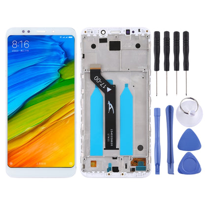 TFT LCD Screen for Xiaomi Redmi 5 Plus Digitizer Full Assembly with Frame(White) - LCD Screen by PMC Jewellery | Online Shopping South Africa | PMC Jewellery