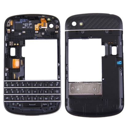 3 in 1 for BlackBerry Q10 (Keyboard + Middle Frame Bezel + Back Plate Housing Camera Lens Panel) Full Assembly Housing Cover - For BlackBerry by PMC Jewellery | Online Shopping South Africa | PMC Jewellery