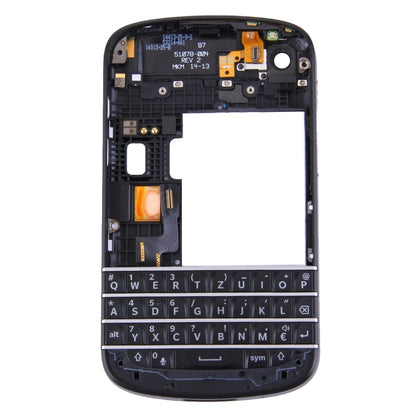 3 in 1 for BlackBerry Q10 (Keyboard + Middle Frame Bezel + Back Plate Housing Camera Lens Panel) Full Assembly Housing Cover - For BlackBerry by PMC Jewellery | Online Shopping South Africa | PMC Jewellery