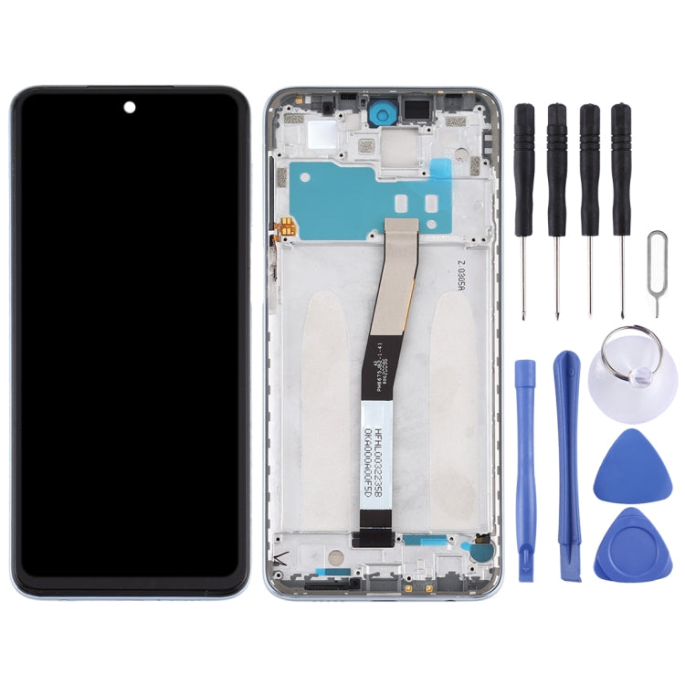 LCD Screen and Digitizer Full Assembly with Frame for Xiaomi Redmi Note 9S / Redmi Note 9 Pro Max / Redmi Note 9 Pro (India) / Redmi Note 9 Pro / Note 10 Lite (Silver) - LCD Screen by PMC Jewellery | Online Shopping South Africa | PMC Jewellery