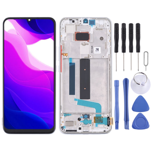 Original AMOLED LCD Screen for Xiaomi Mi 10 Lite 5G with Digitizer Full Assembly(Silver) - LCD Screen by PMC Jewellery | Online Shopping South Africa | PMC Jewellery