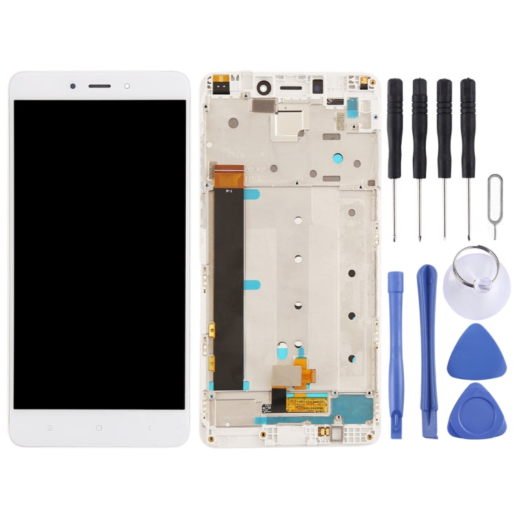 TFT LCD Screen for Xiaomi Redmi Note 4 Digitizer Full Assembly with Frame(White) - LCD Screen by PMC Jewellery | Online Shopping South Africa | PMC Jewellery