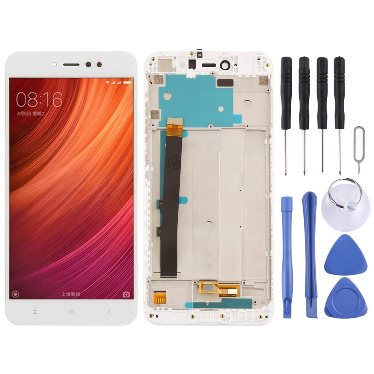 TFT LCD Screen for Xiaomi Redmi Note 5A Prime / Remdi Y1 Digitizer Full Assembly with Frame(White) - LCD Screen by PMC Jewellery | Online Shopping South Africa | PMC Jewellery